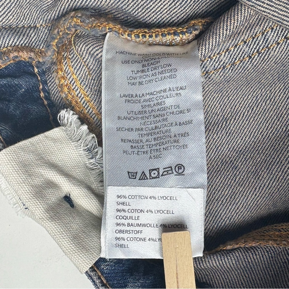 NEW Free People We The Free Prince Street Micro Denim Shorts 27 Blue Jean - Picture 10 of 11